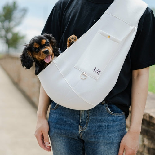 Lof Neoprene Pet Sling Carrier – Secure & Stylish Travel for Small Pets