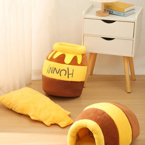 Adorable Honey Jar Cat Bed