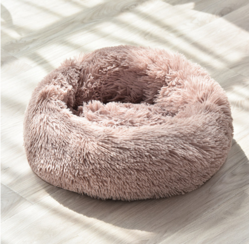 Super Soft Long Plush Calming Pet Bed