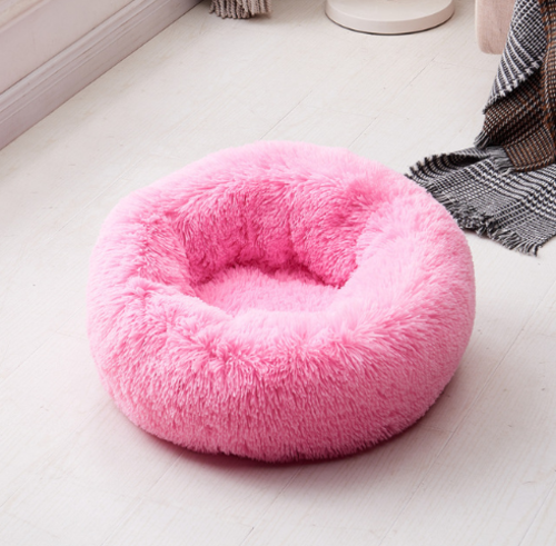 Super Soft Long Plush Calming Pet Bed