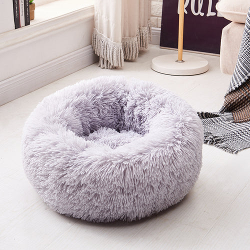 Super Soft Long Plush Calming Pet Bed